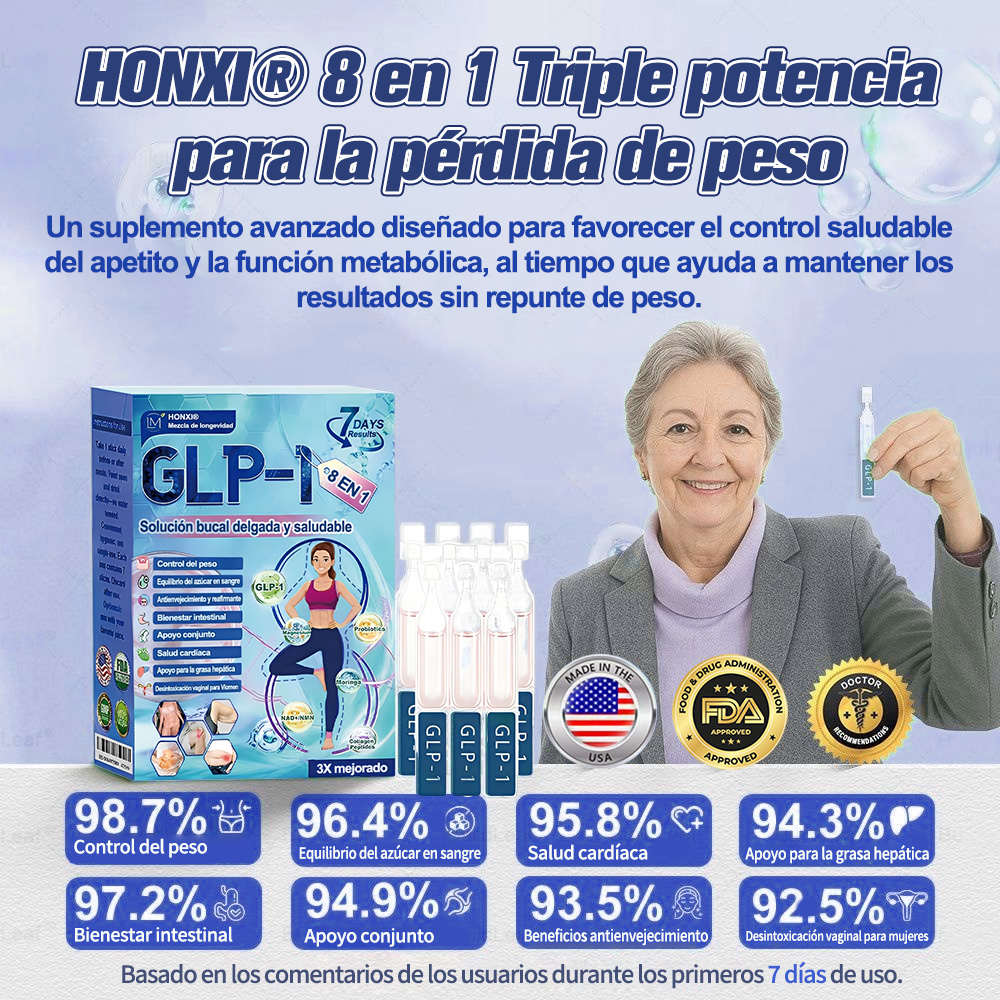 Tienda en línea de CVS | Honxi® GLP-1 Solución oral adelgazante y saludable (una vez al día, resultados visibles en 7 días) Favorece la obesidad, la salud cardiovascular, la diabetes, la apnea del sueño, la salud intestinal y los problemas articulares