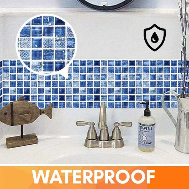 Pegatinas 3D para azulejos de pared impermeables