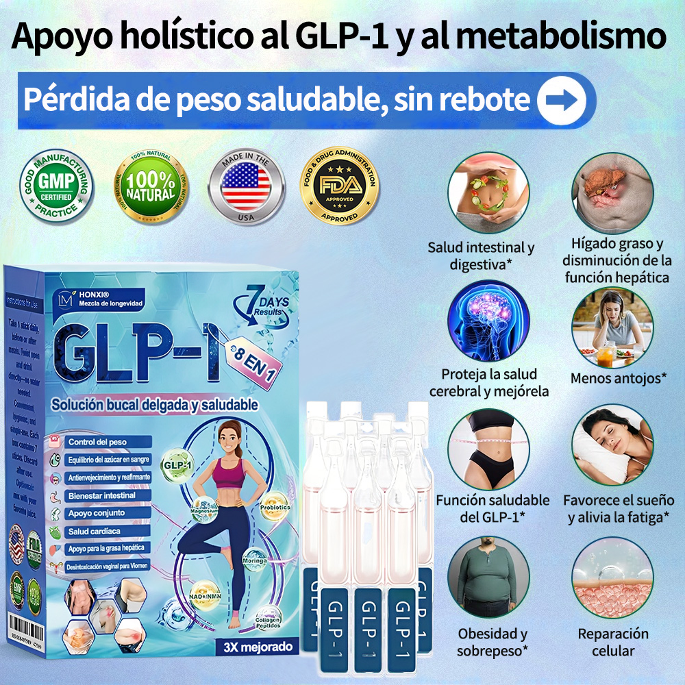 Tienda en línea de CVS | Honxi® GLP-1 Solución oral adelgazante y saludable (una vez al día, resultados visibles en 7 días) Favorece la obesidad, la salud cardiovascular, la diabetes, la apnea del sueño, la salud intestinal y los problemas articulares
