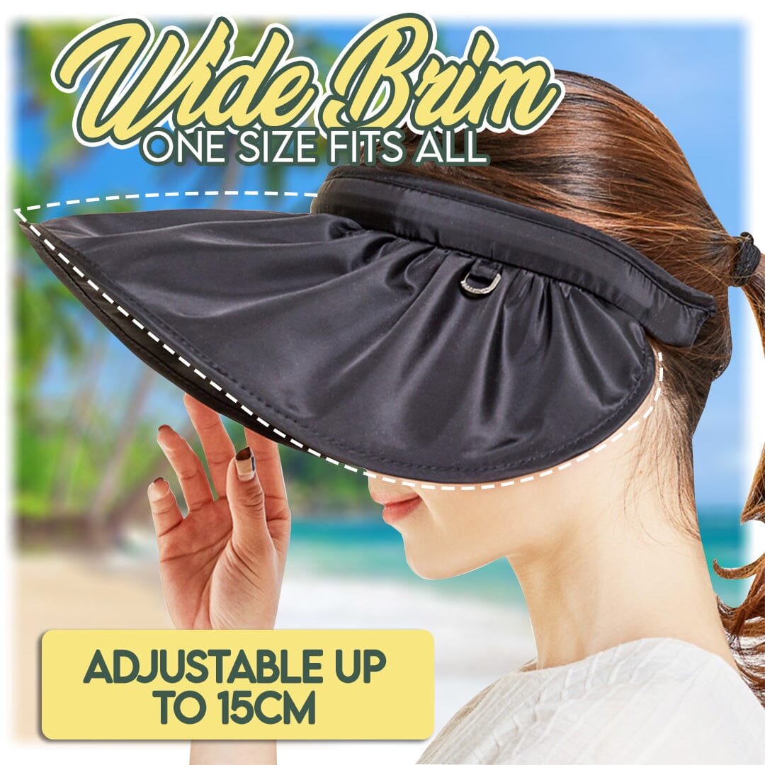 Banda para el cabello con sombrero para el sol de dos vías