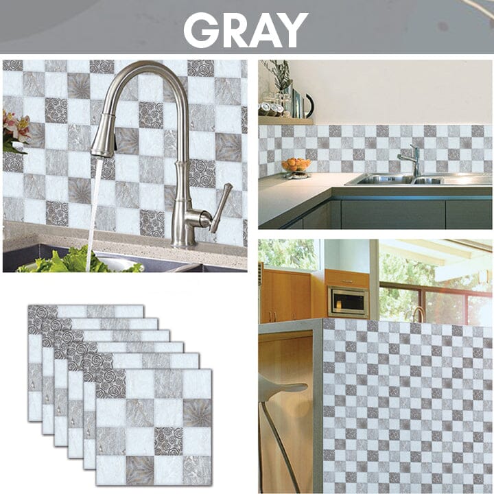 Pegatinas 3D para azulejos de pared impermeables