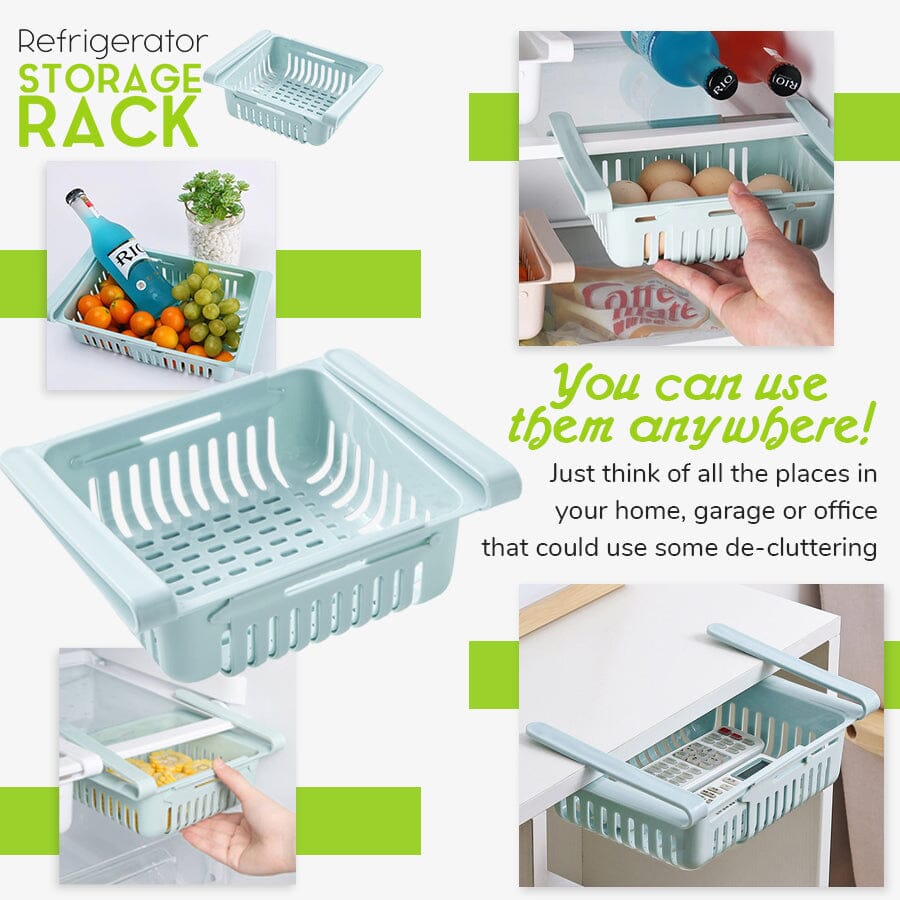 Estante de almacenamiento expandible para refrigerador