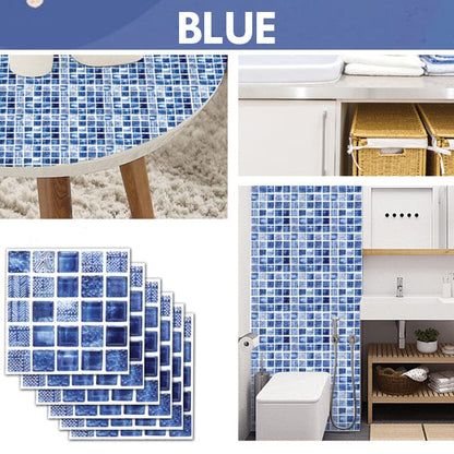 Pegatinas 3D para azulejos de pared impermeables