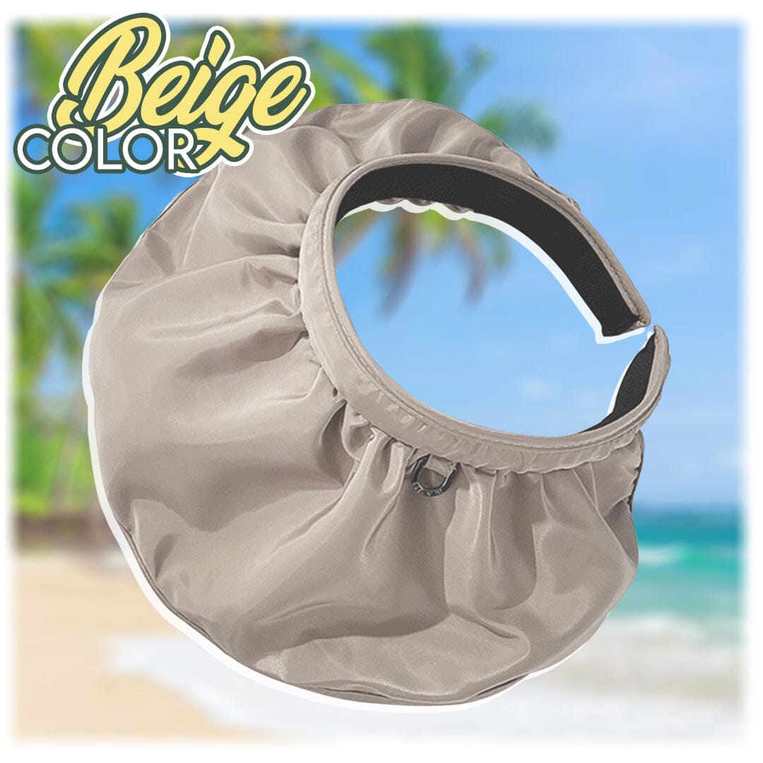 Banda para el cabello con sombrero para el sol de dos vías