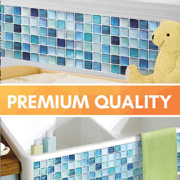 Pegatinas 3D para azulejos de pared impermeables