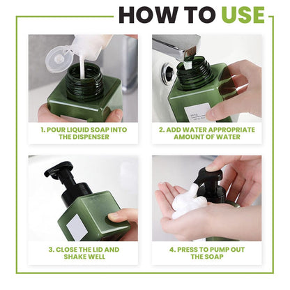 Dispensador de líquido en botella espumosa